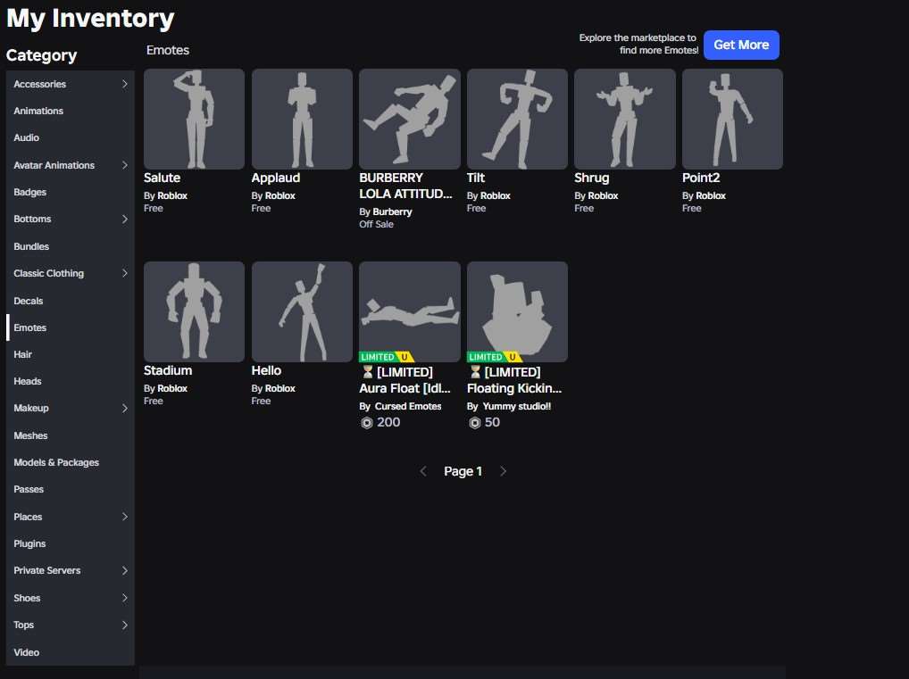 продажа аккаунта к игре Roblox